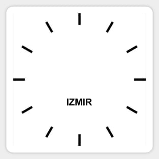 IZMIR Time Zone Wall clock Sticker